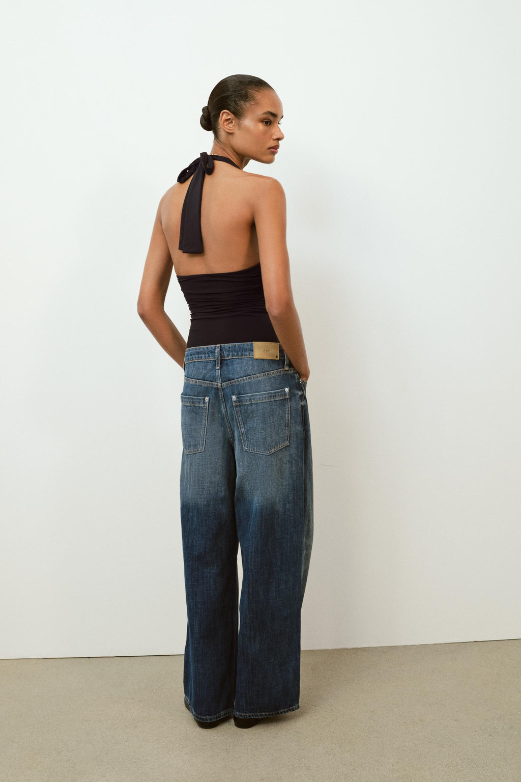 BODY POLIAMIDA DRAPEADO / Negro - Zara фото 5