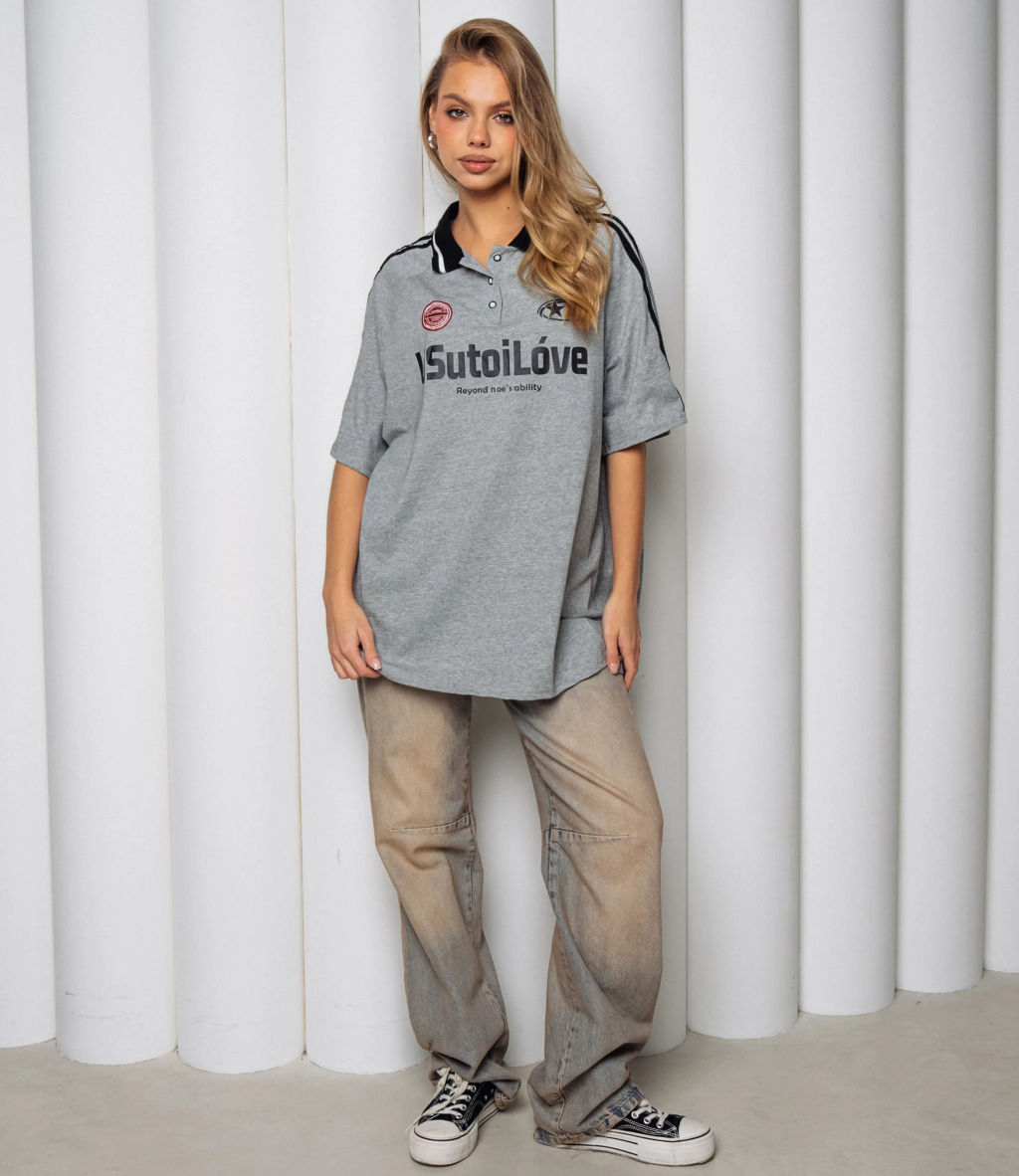 Футболка #КТ1716, серый меланж - Dommod фото 4