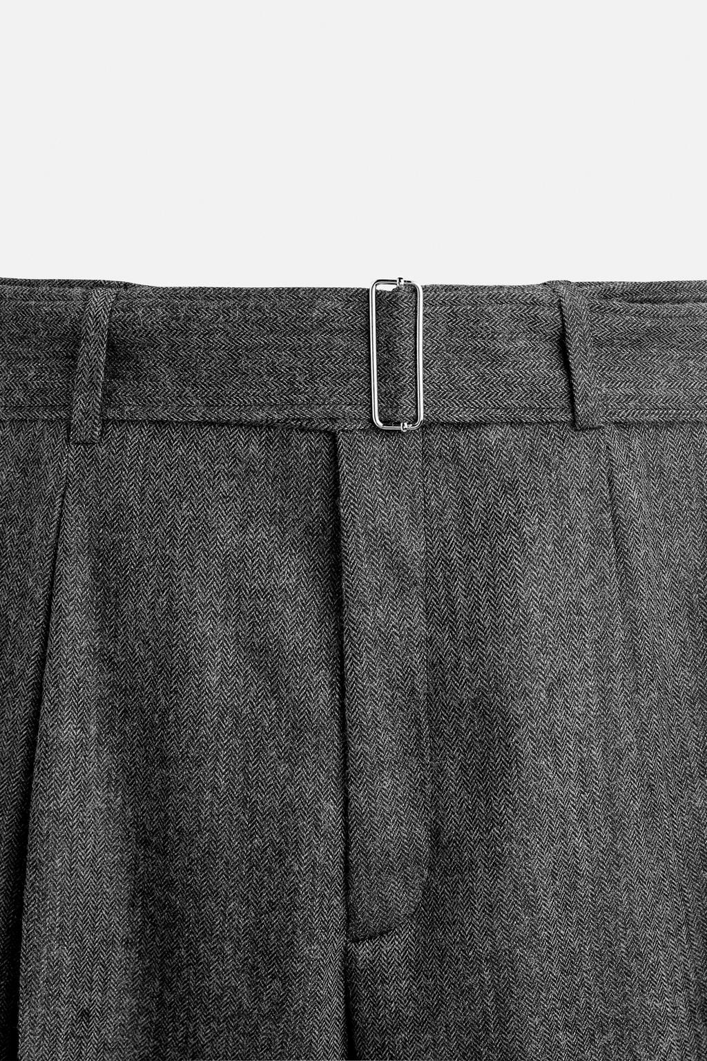 HARRY LAMBERT BELTED TROUSERS - Zara фото 8