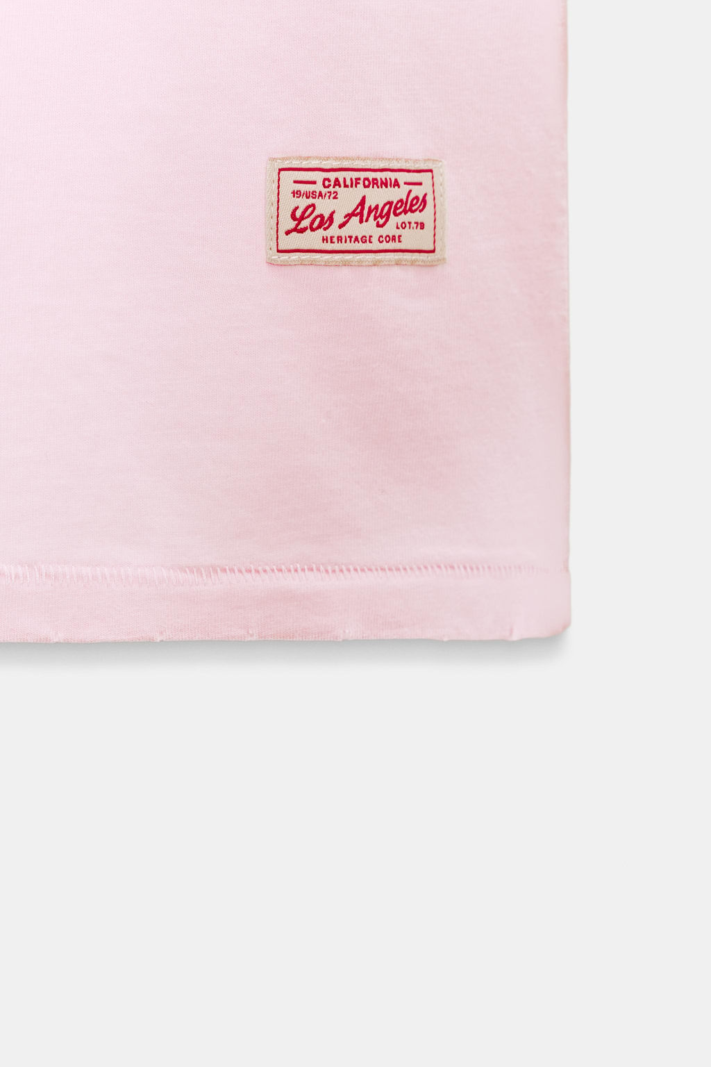 CAMISETA OVERSIZE BOLSILLO / Rosa - Zara фото 4