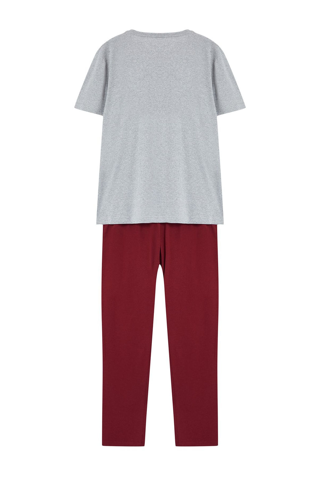 TRENDYOL MAN Gri - Bordo Regular Fit Nak?sl? Orme 3 lu Pijama Tak?m? TMNAW25PT00024 - Trendyolmilla фото 10