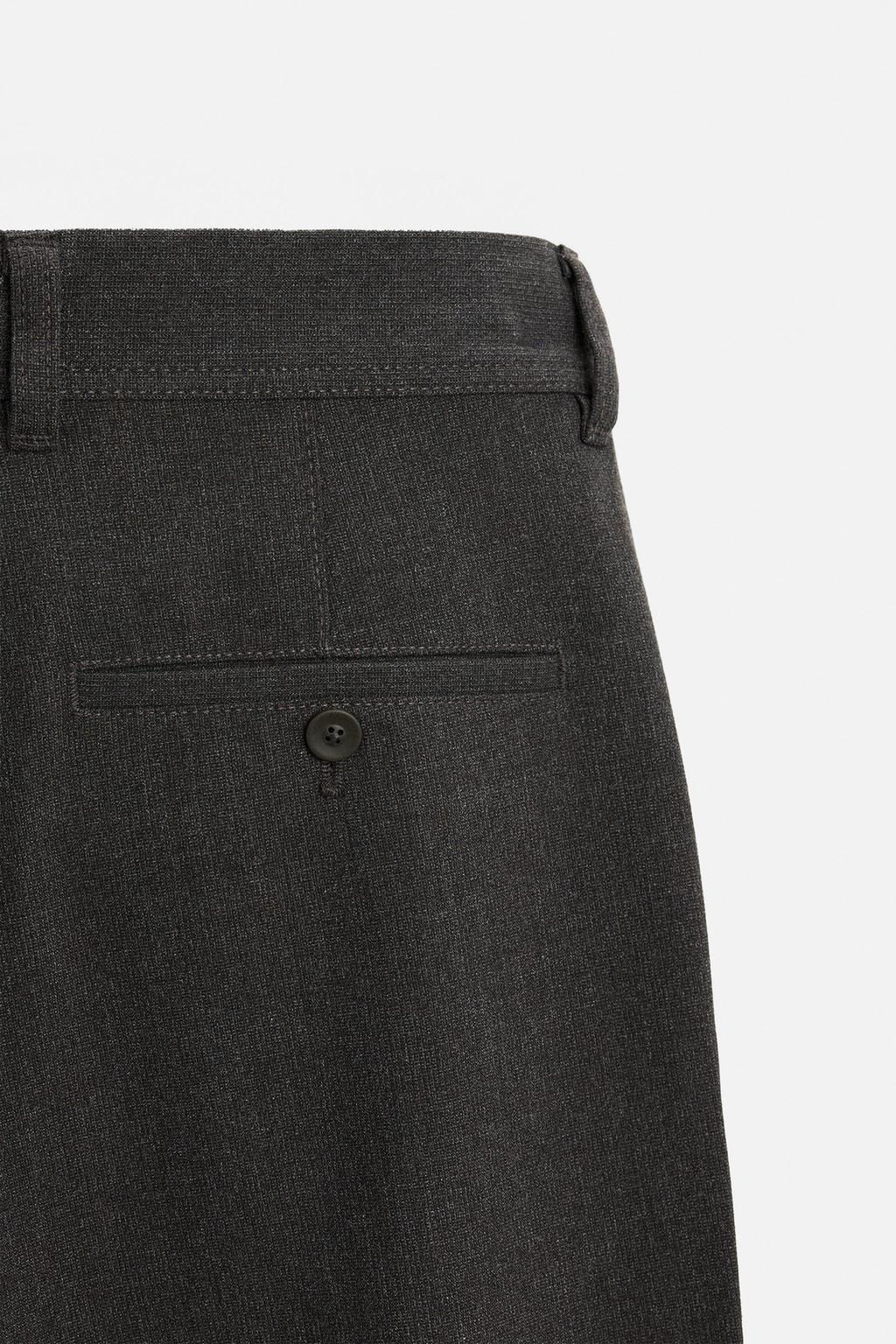 TEXTURED COMFORT TROUSERS - Zara фото 35