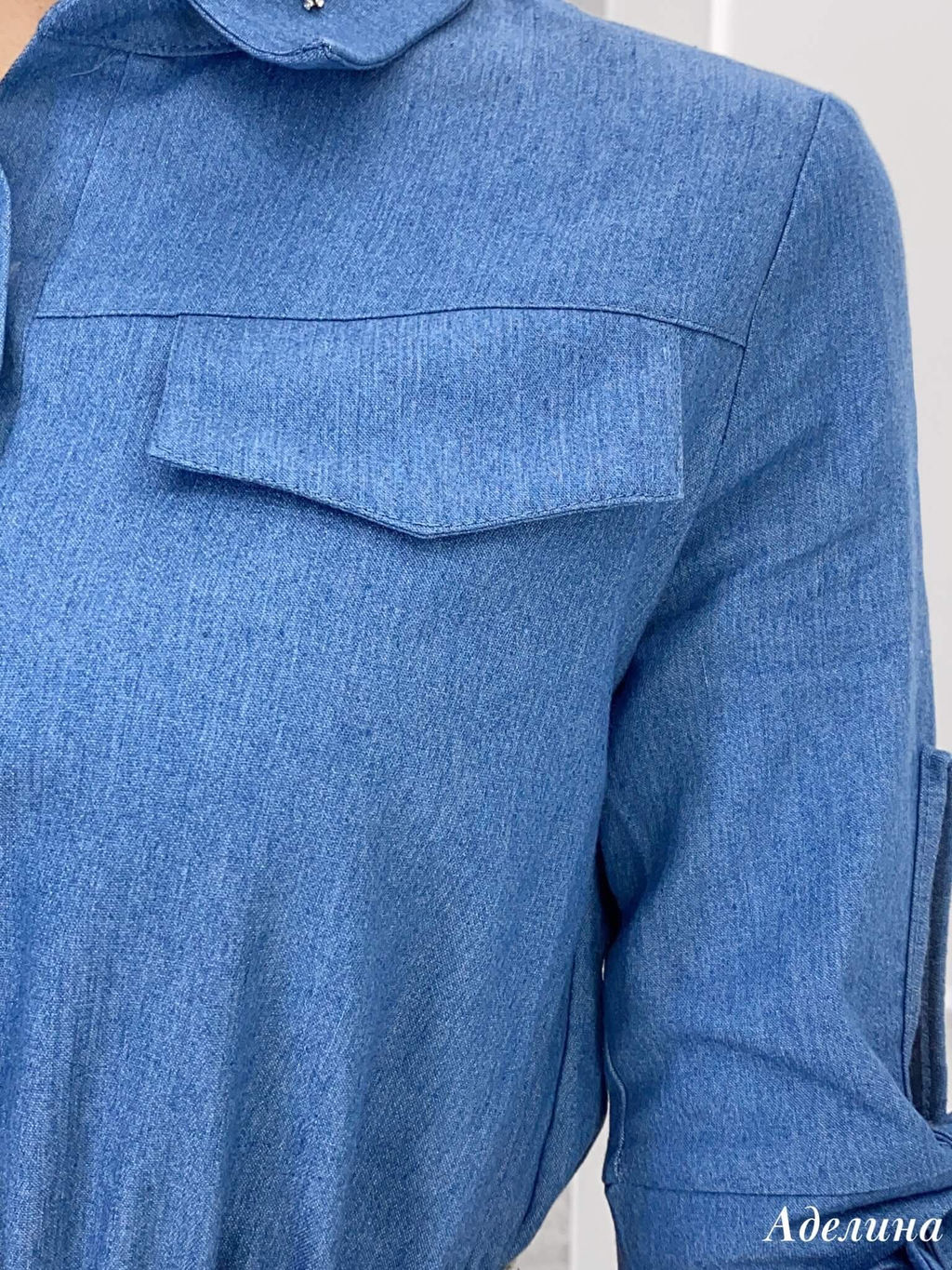 Платье Аделина (синий) - Nadi bordo фото 3