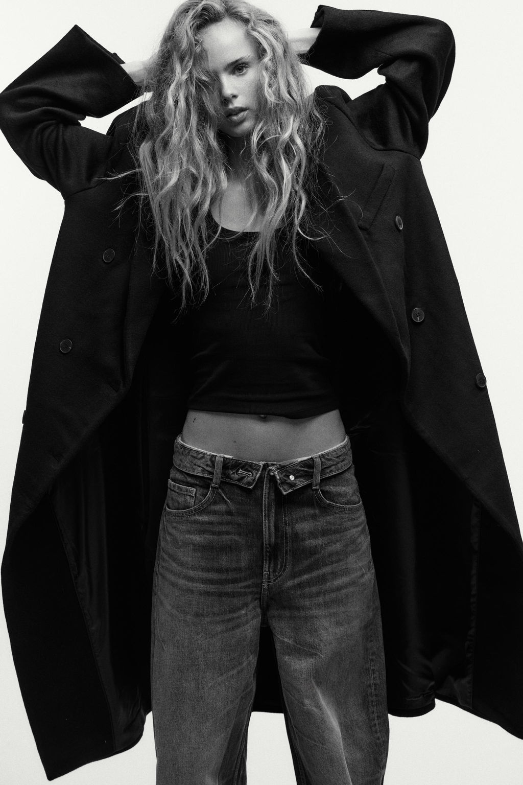 EXTRA LONG WOOL BLEND COAT