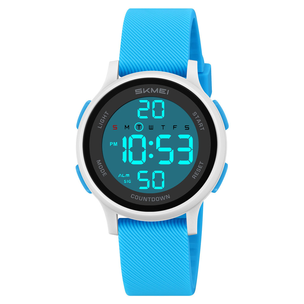 Часы наручные Skmei женские электронные спортивные 2427white-blue