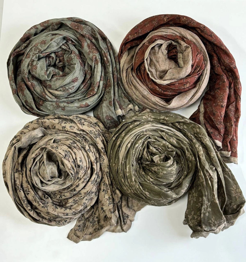 Палантин 200*60см Прованс 33-0003 хаки - Mini maxi фото 17