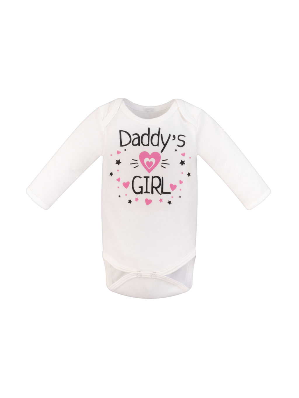 Боди ясельное белое Daddy's girl 072п (68, 44)