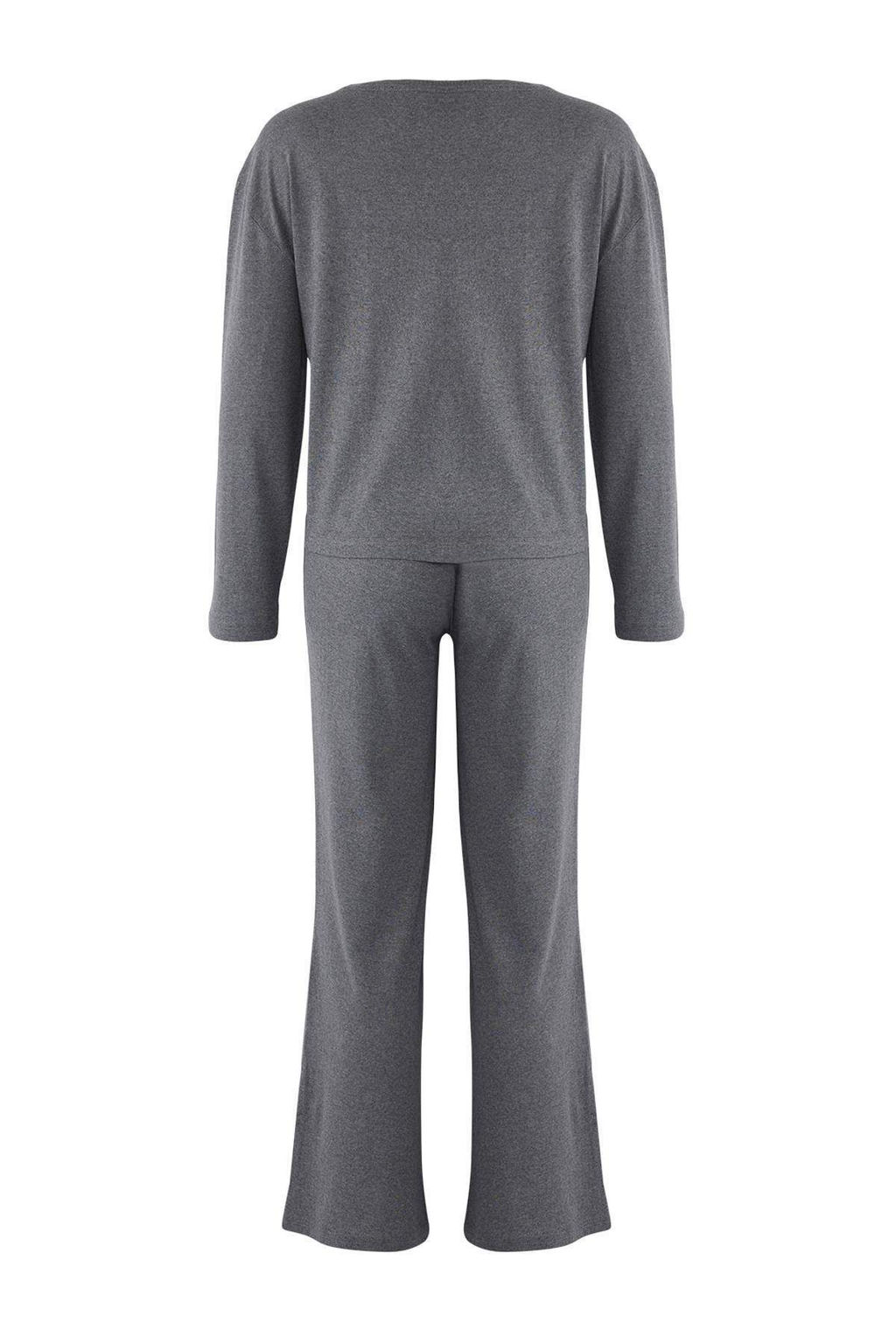 Antrasit Y?ld?z Nak?sl? Orme Pijama Tak?m? THMAW26PT00012 - Trendyolmilla фото 8