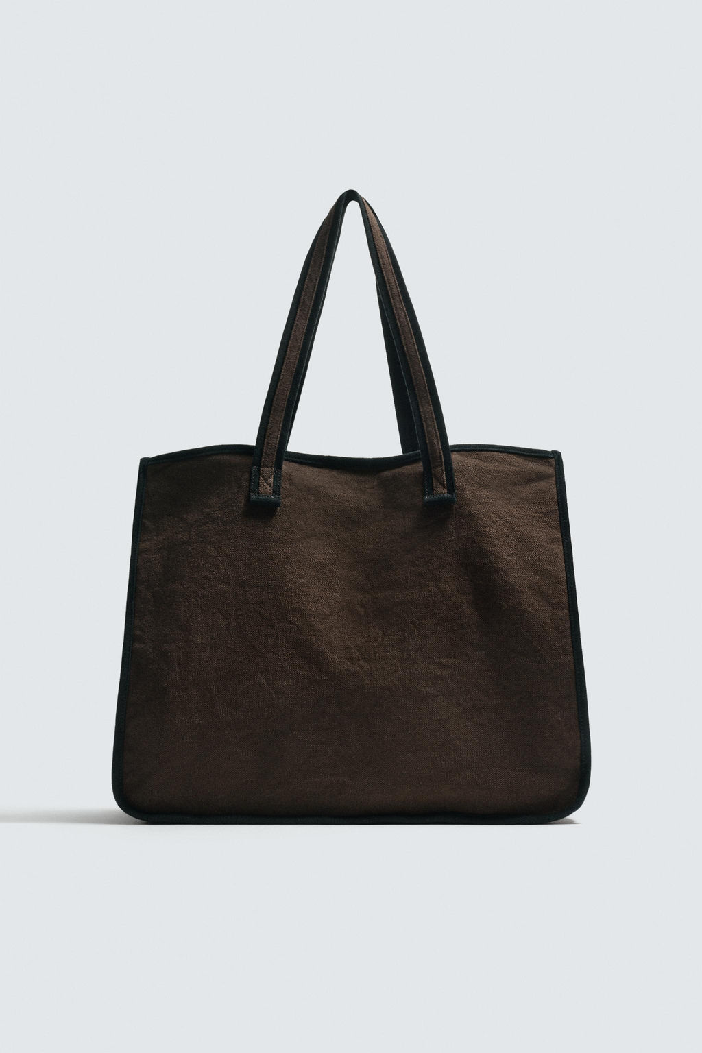 BOLSO SHOPPER TEJIDO / Marr?n - Zara фото 2