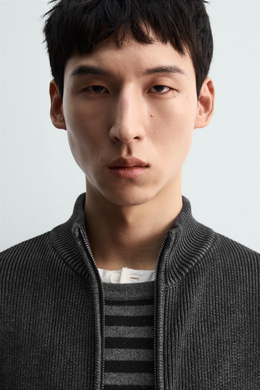 WASHED TEXTURED KNIT CARDIGAN - Zara фото 6