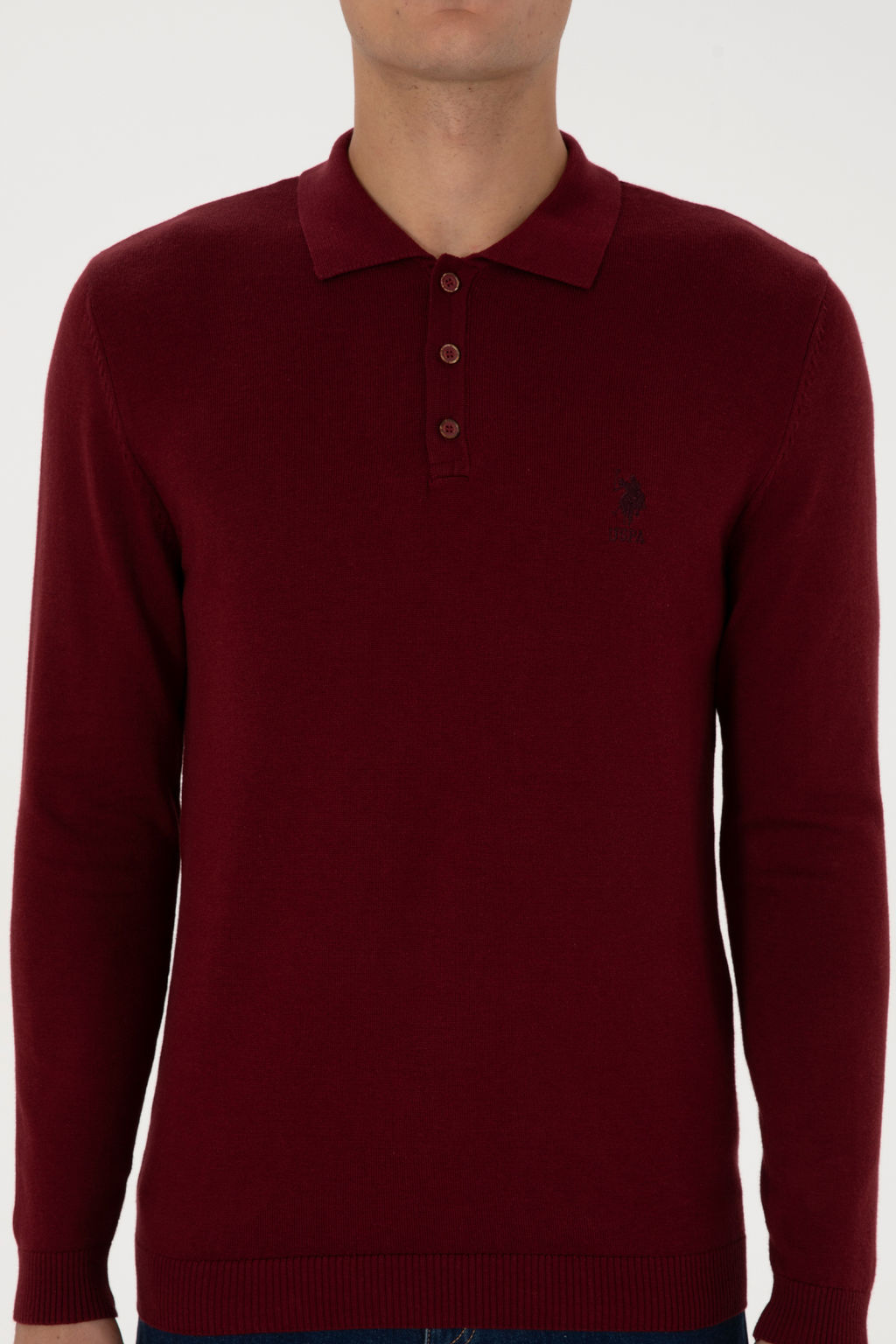 Erkek Bordo Basic Kazak - U.s. polo assn фото 13
