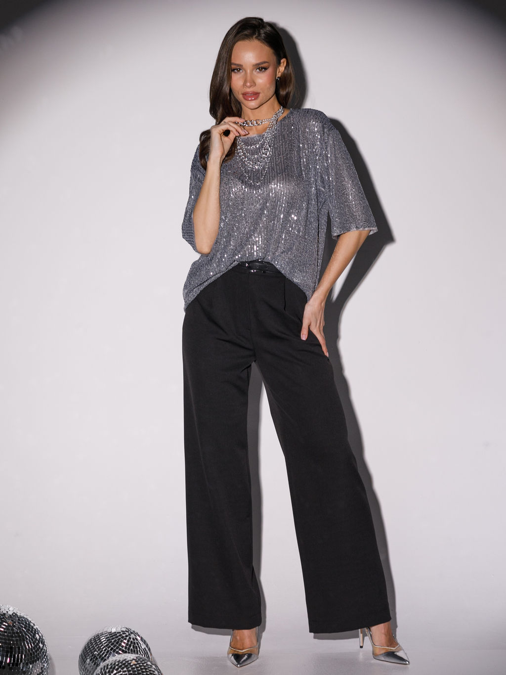 Брюки свободного кроя