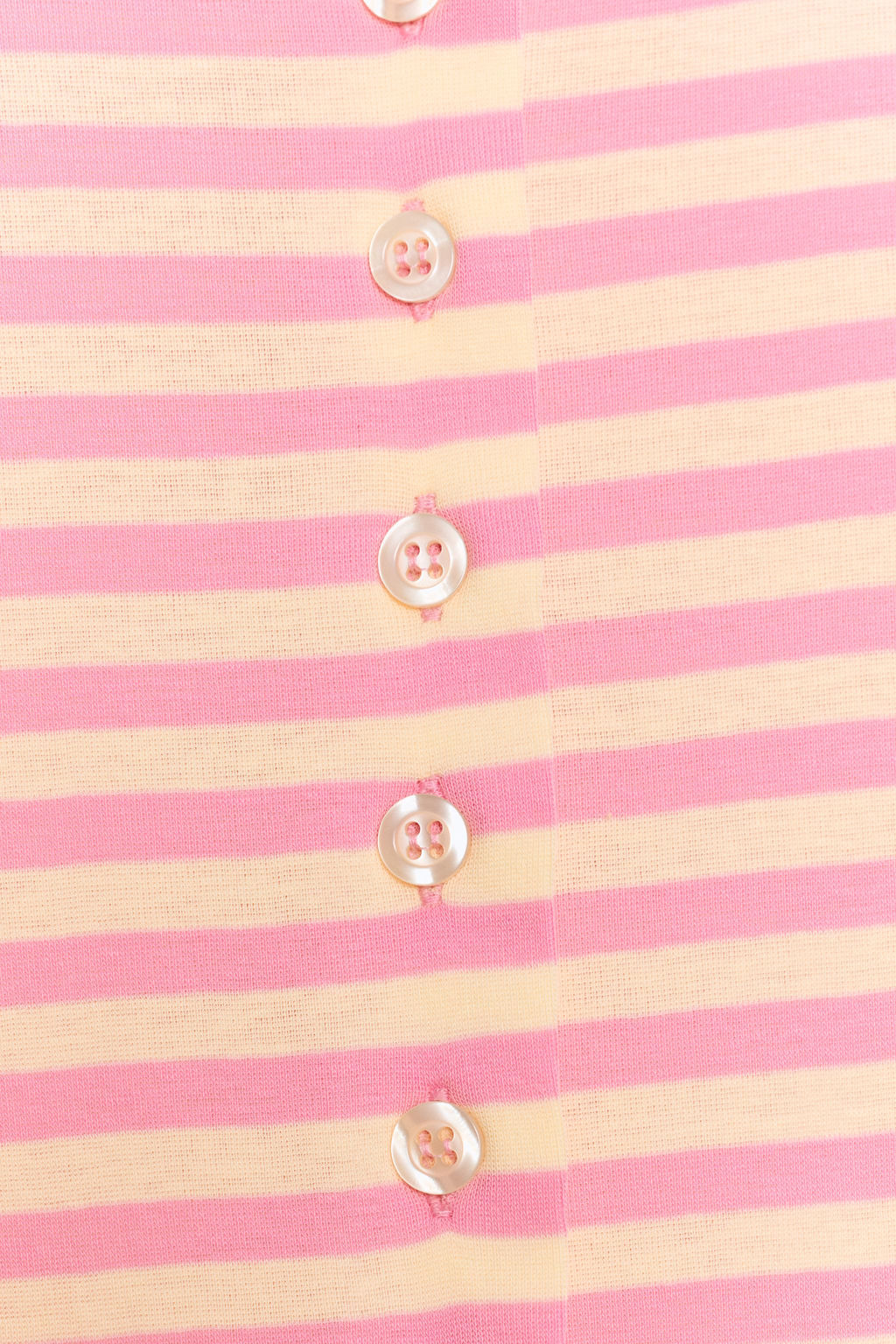CAMISETA BOTONES RAYAS / Rosa medio - Zara фото 7