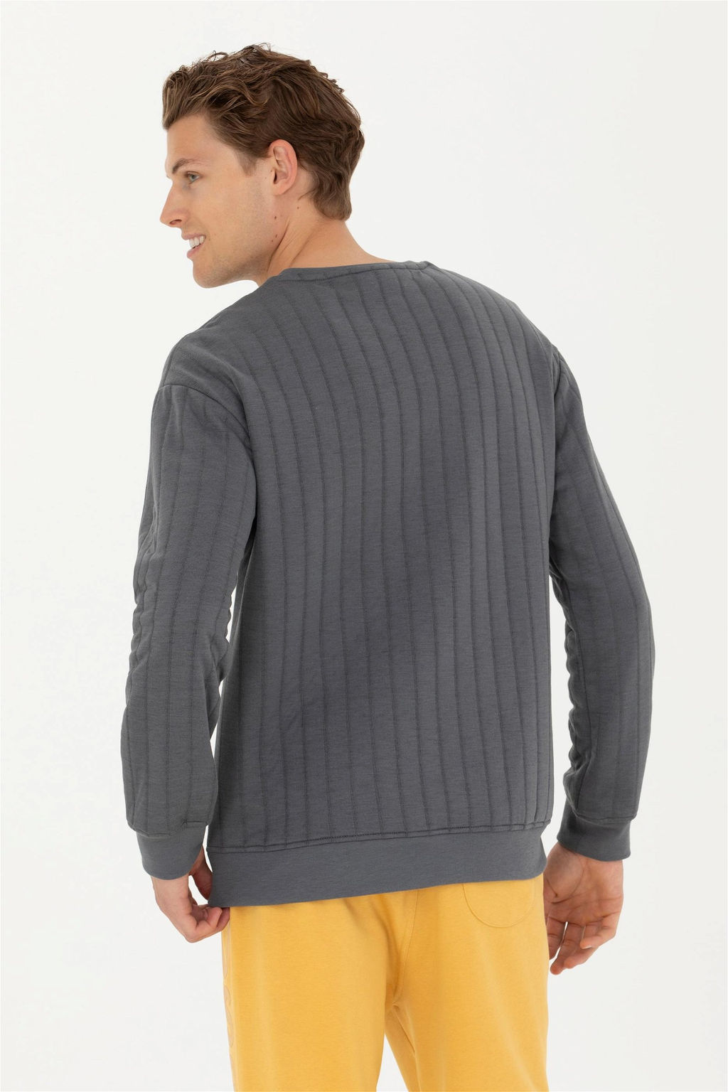 Мужской свитшот антрацитового цвета - U.s. polo assn фото 5