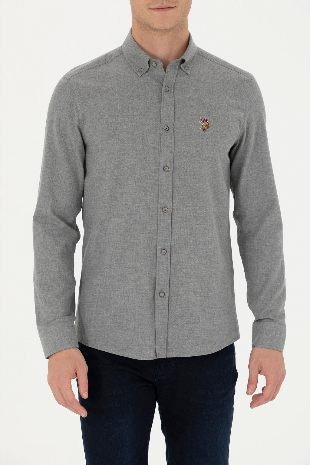 Мужская базовая рубашка из норки с длинным рукавом Неожиданная скидка в корзине - U.s. polo assn фото 6