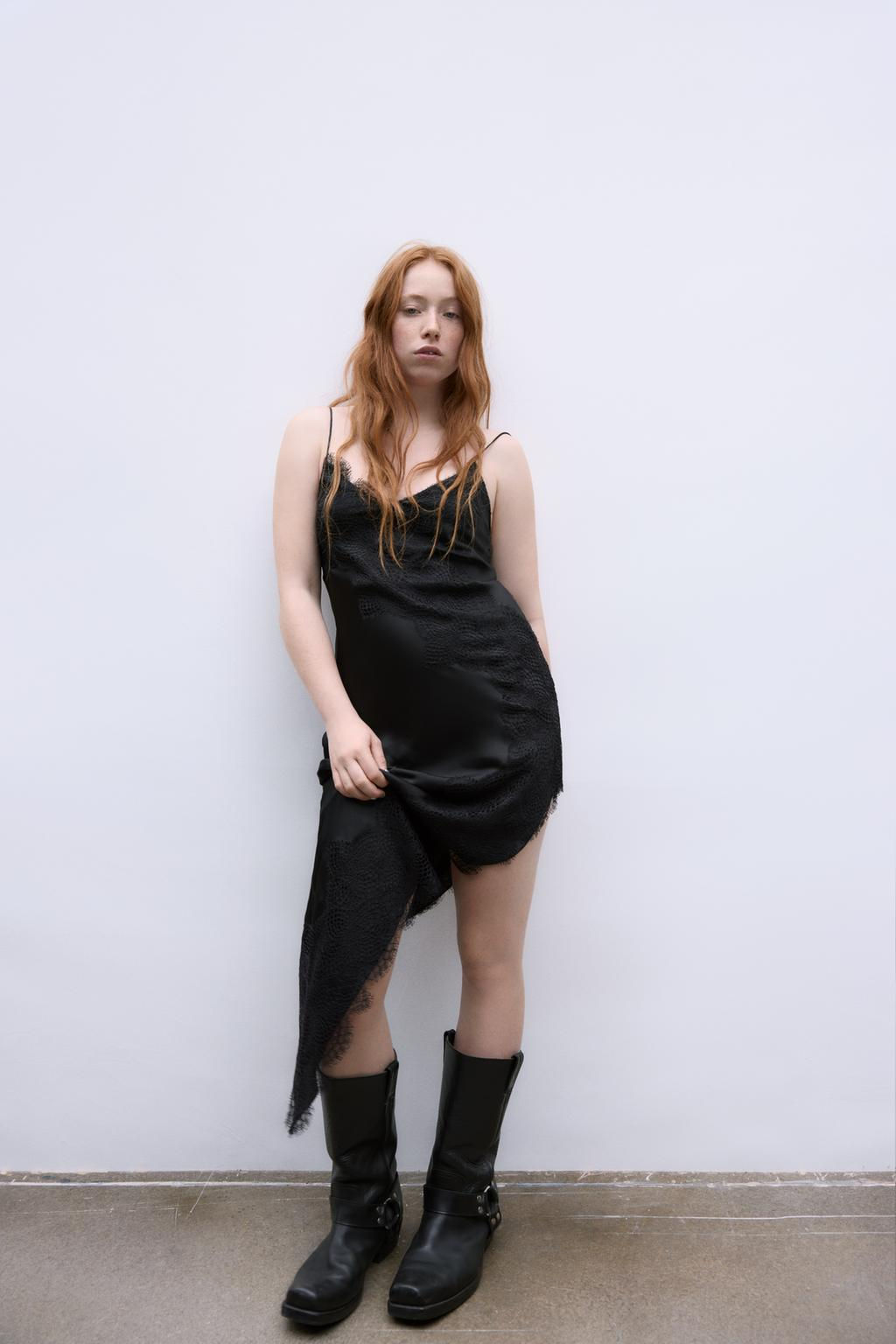 LACE ASYMMETRIC DRESS - Zara фото 3