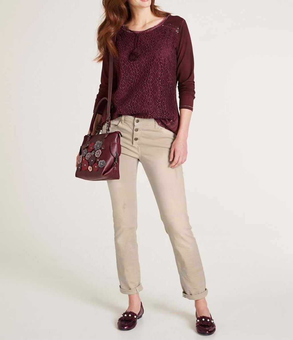 Блузка, бордовая - Heine фото 3