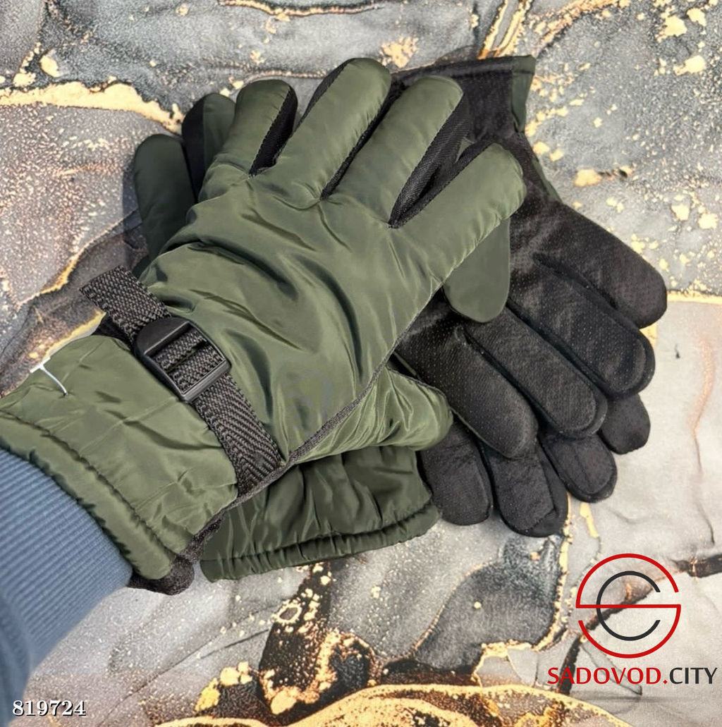 Водонепроницаемые ветрозащитные мужские варежки с мехом