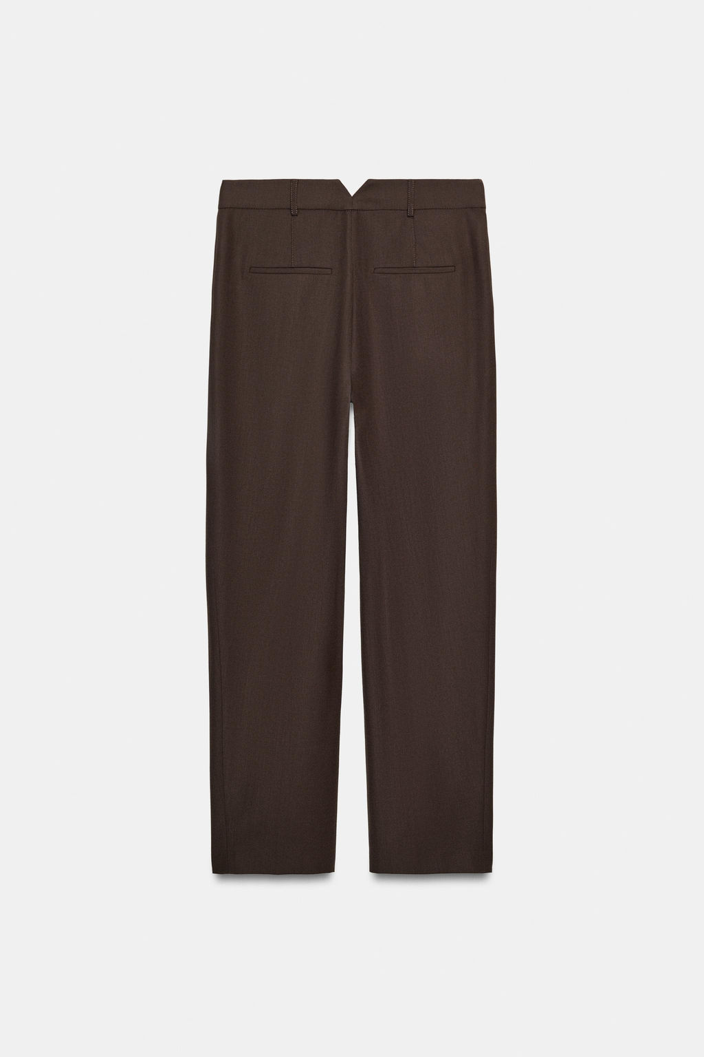 ZW COLLECTION DARTED WOOL TROUSERS