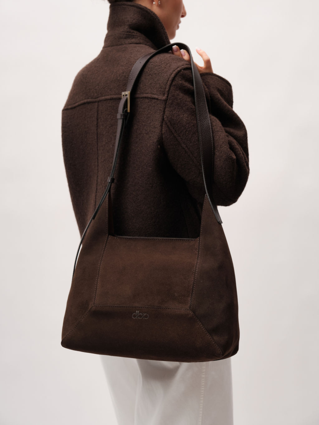 Замшевая сумка Mosaic DBR 31376 черный каштан фото 3