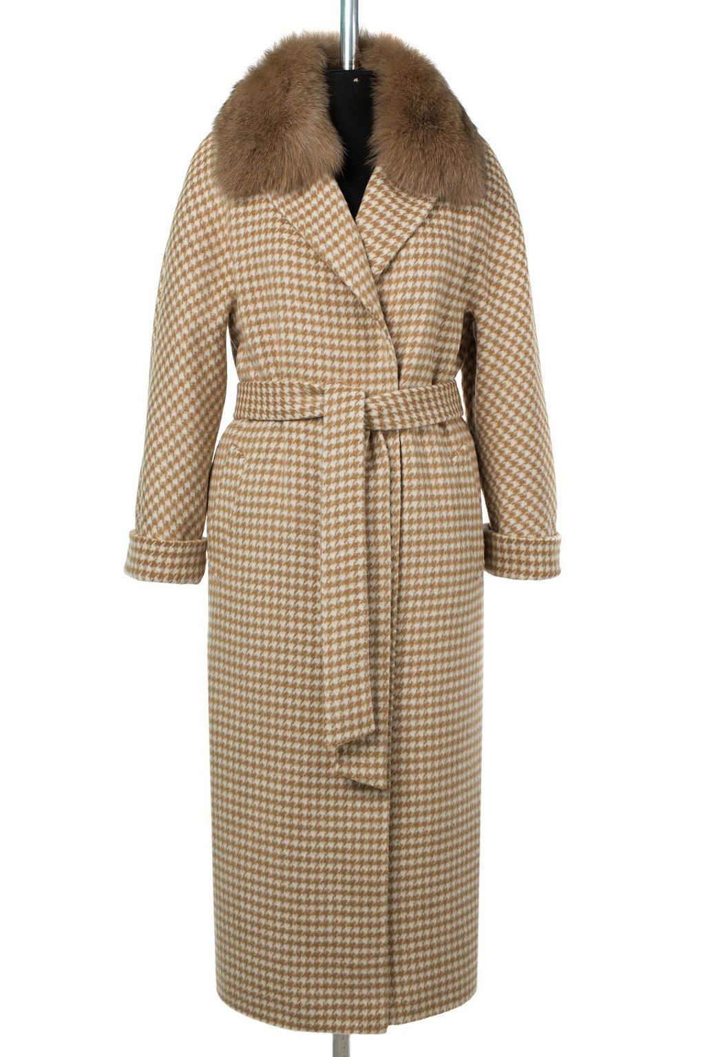 Мех натуральный (песец) Пальто утепленное Термофинн 100 г - El podio фото 8