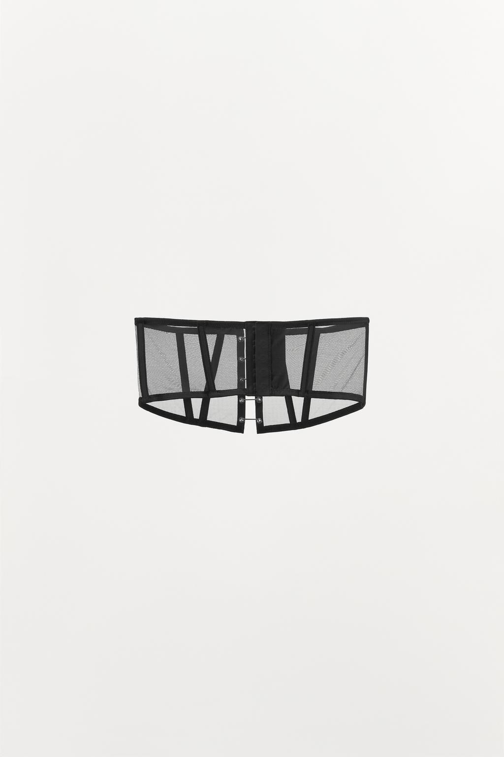 MESH BONED CORSET WITH METAL DETAILING - Zara фото 6