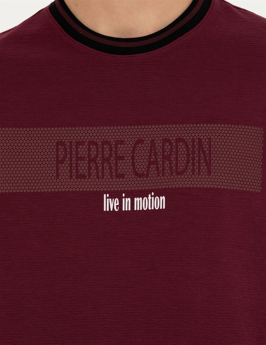 Bordo Regular Fit Bisiklet Yaka Sweatshirt - Pierre cardin фото 7