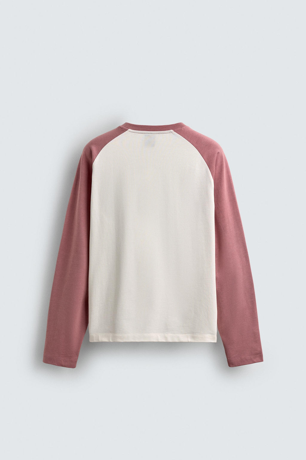 CAMISETA COLOR BLOCK / Blanco / Rosa