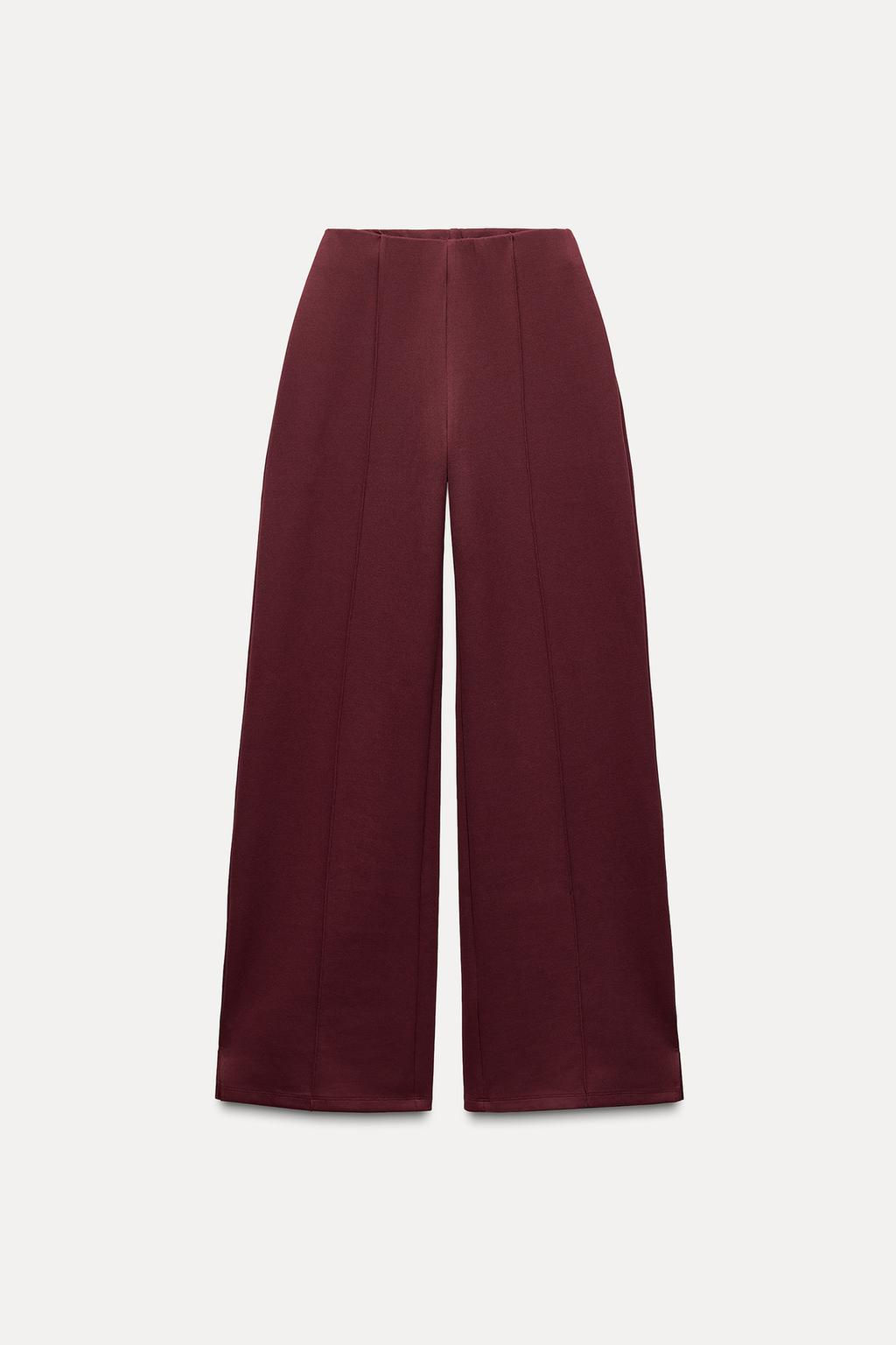 INTERLOCK KNIT TROUSERS WITH VENTS - Zara фото 22