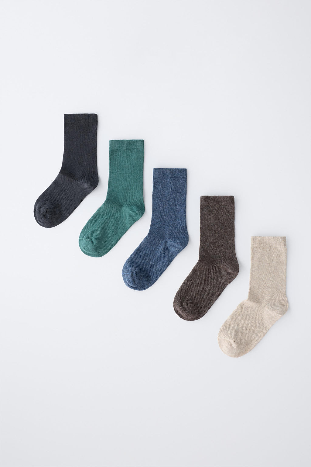 FIVE-PACK OF PLAIN LONG SOCKS - Zara фото 4