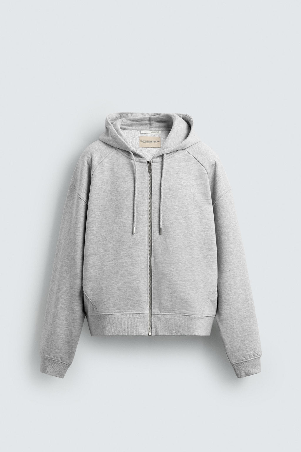SUDADERA BOXY FIT CREMALLERA CAPUCHA / Gris vigor? - Zara фото 6