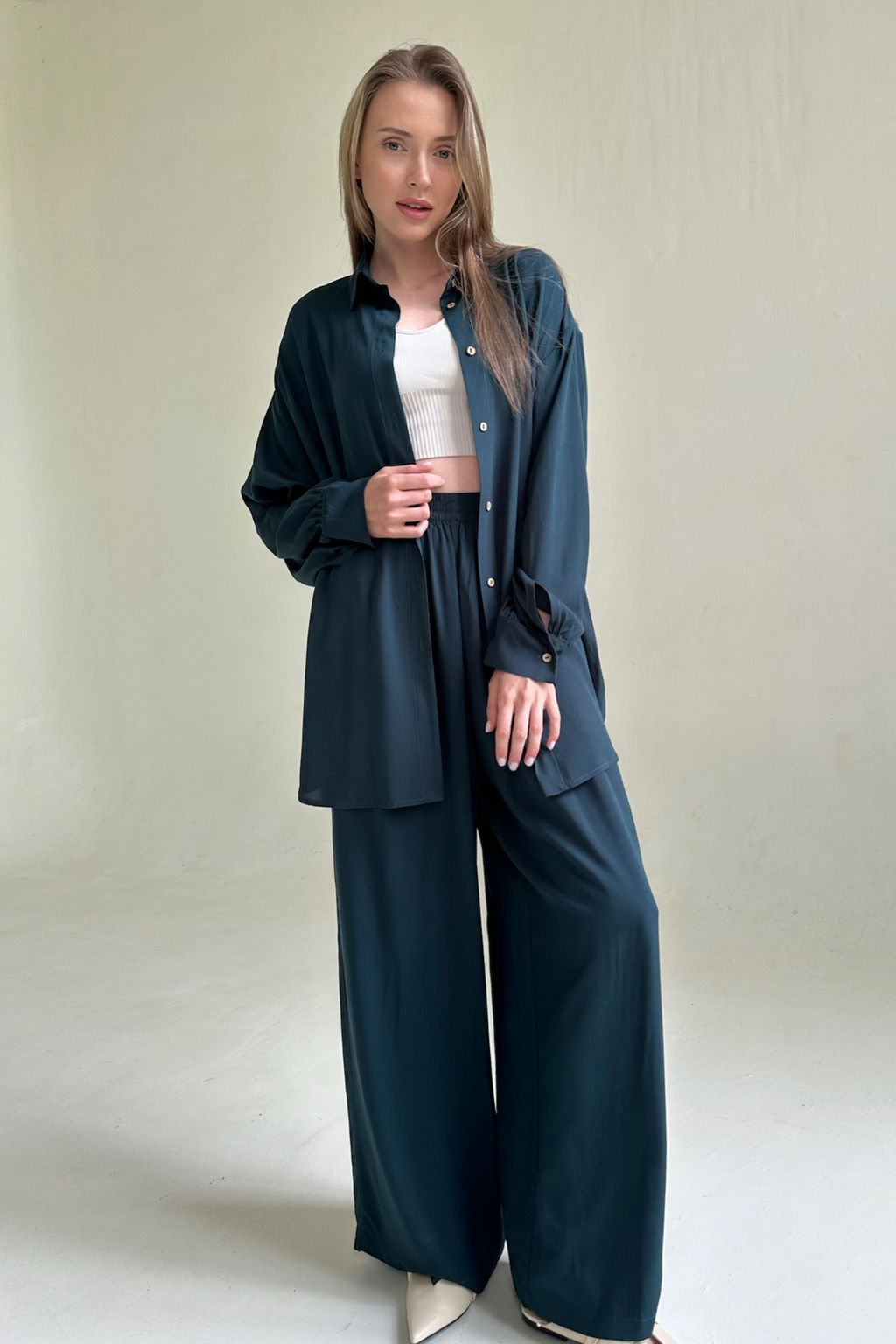 Костюм женский SET065/10/Изумруд - M&G all natural фото 4