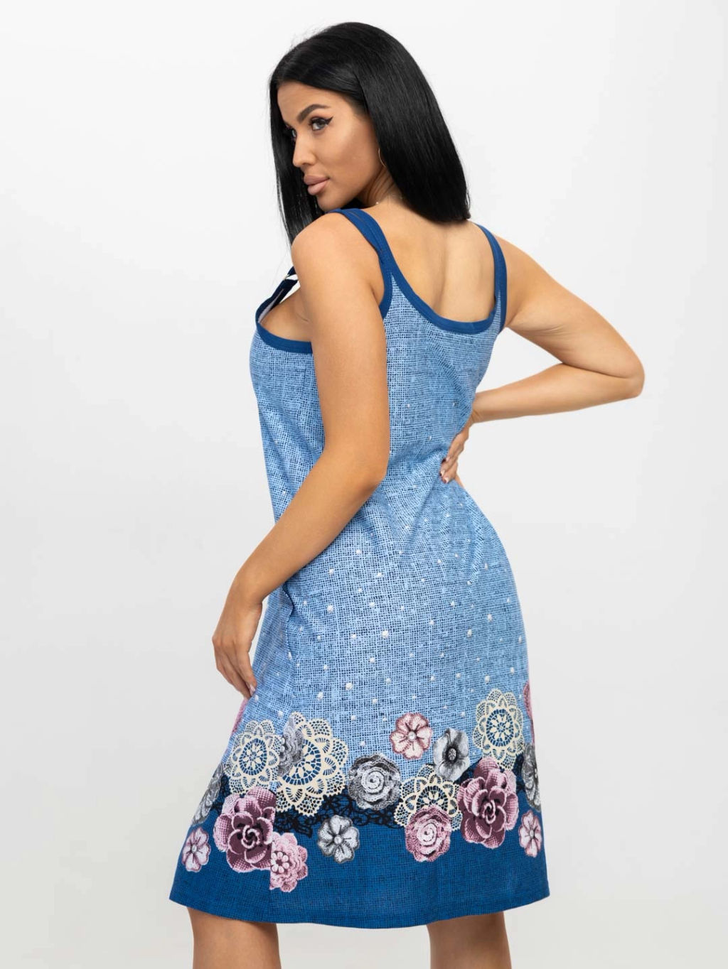 Сарафан женский, цвет синий