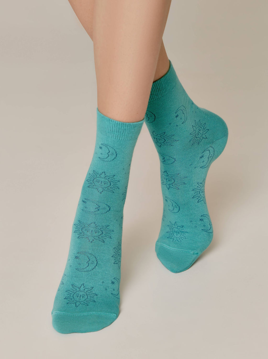 Цена за 2 пары. Носки Классические CONTE CLASSIC бирюза - Conte elegant фото 2