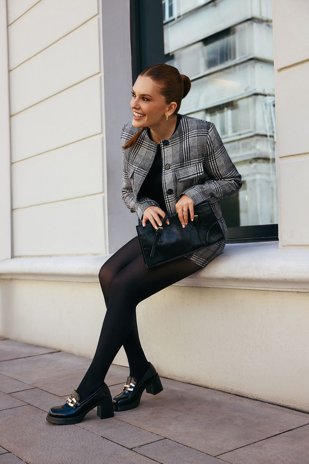 Limited Edition Siyah Beyaz Ekoseli Sort & Bermuda TWOAW26SR00030 - Trendyolmilla фото 9