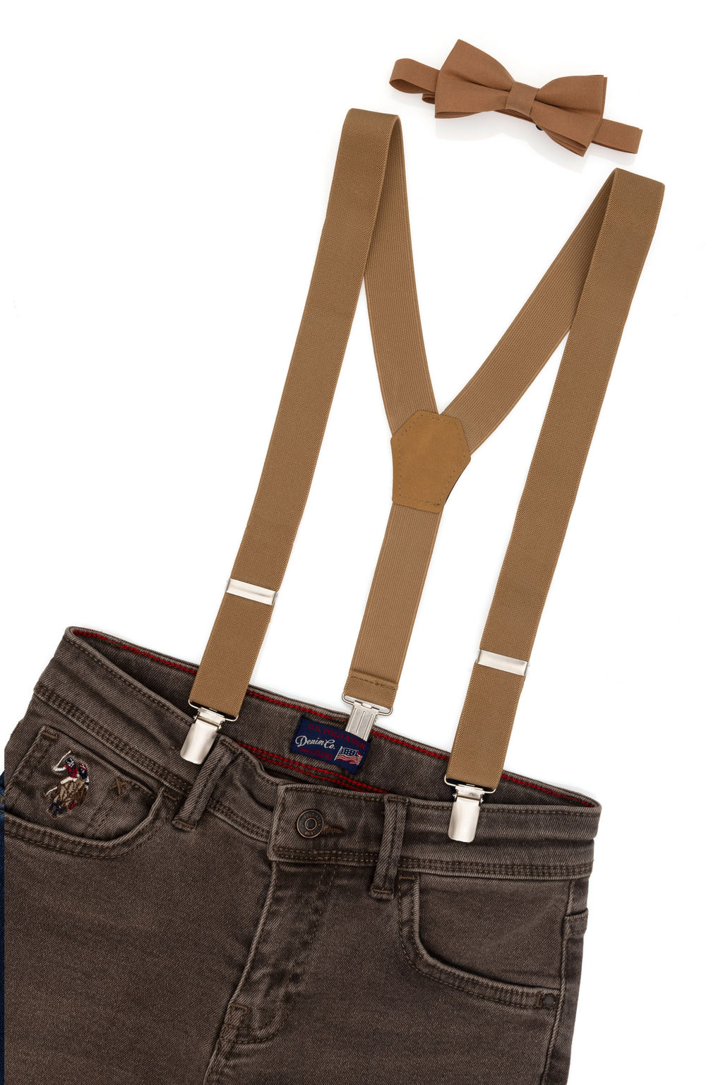 Erkek Гocuk Camel Pantolon AskДsД