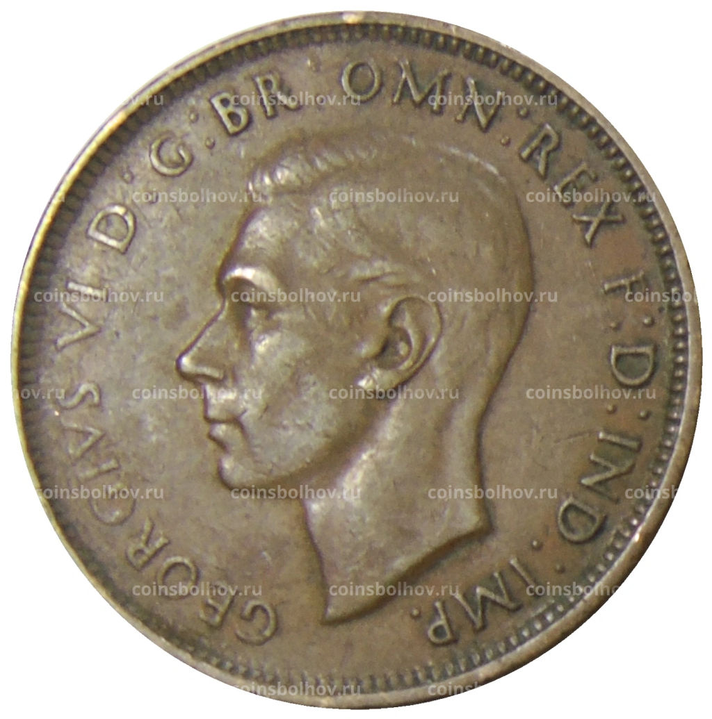 1/2 пенни 1938 года Австралия