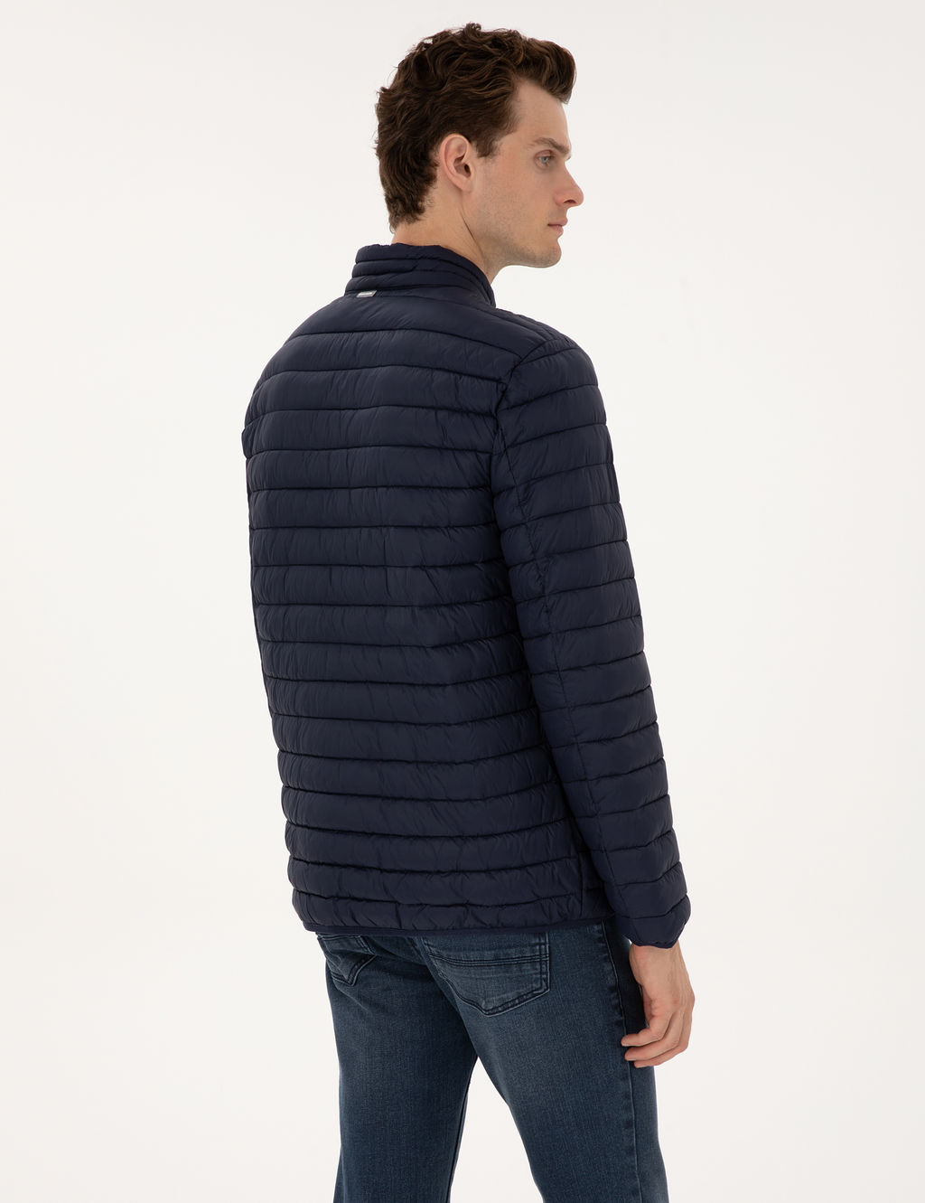 Lacivert Kapitone Basic Mont