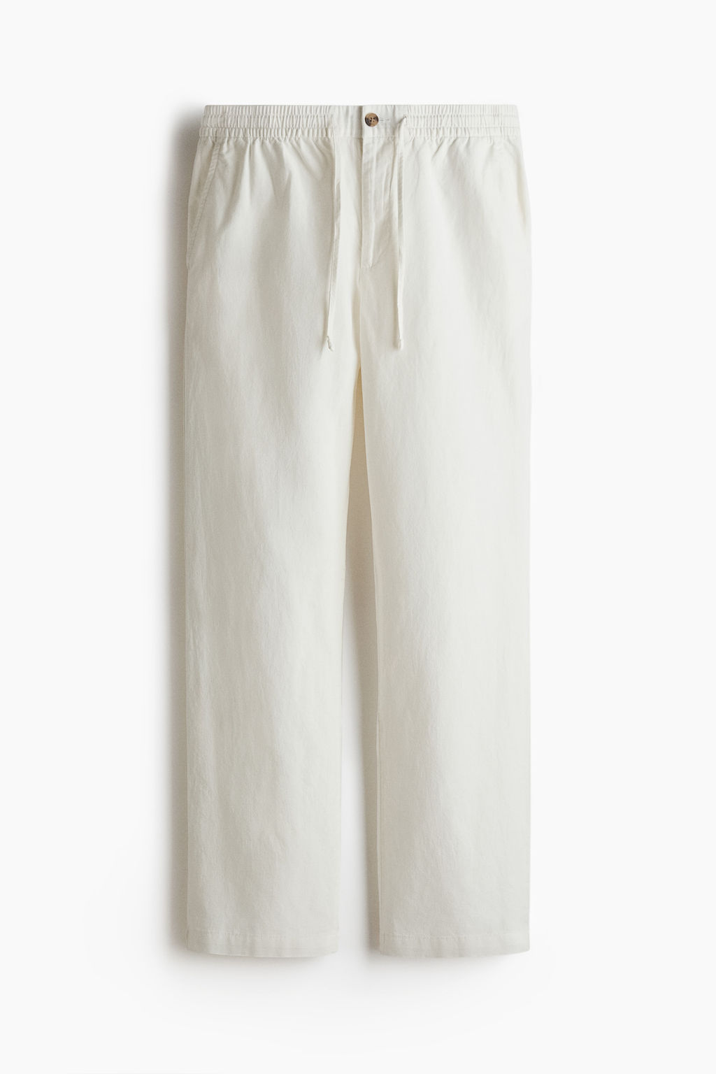 Pantal?n en mezcla de lino Regular Fit - H&m фото 4