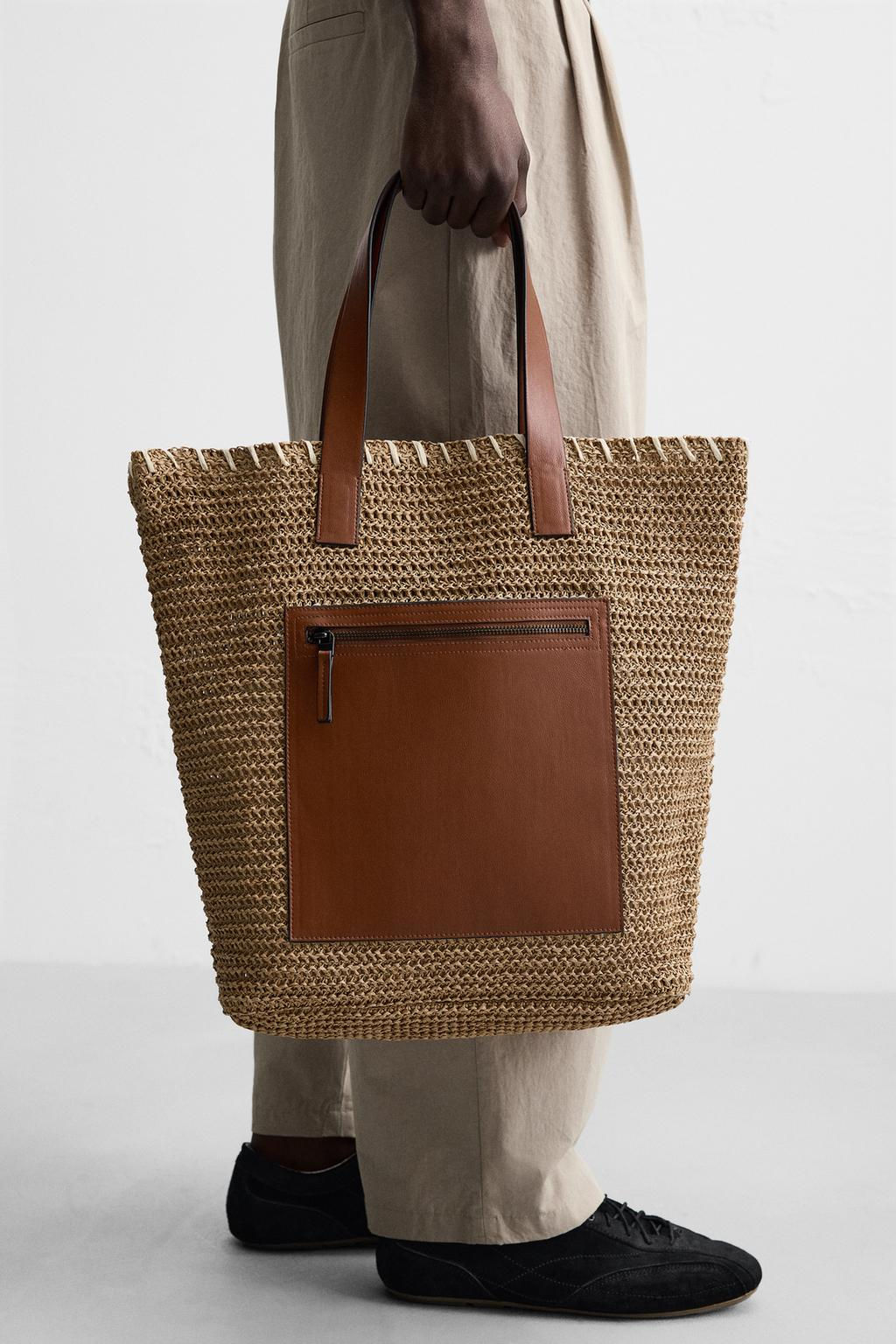 WOVEN SHOPPER BAG