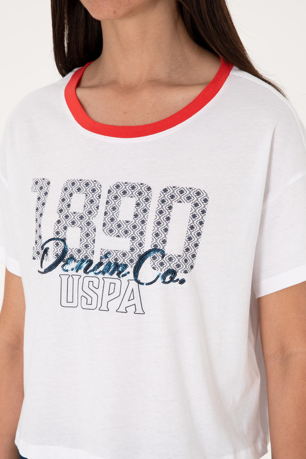 Kad_n Beyaz Ti__rt Sepette S_rpriz _ndirim - U.s. polo assn фото 7