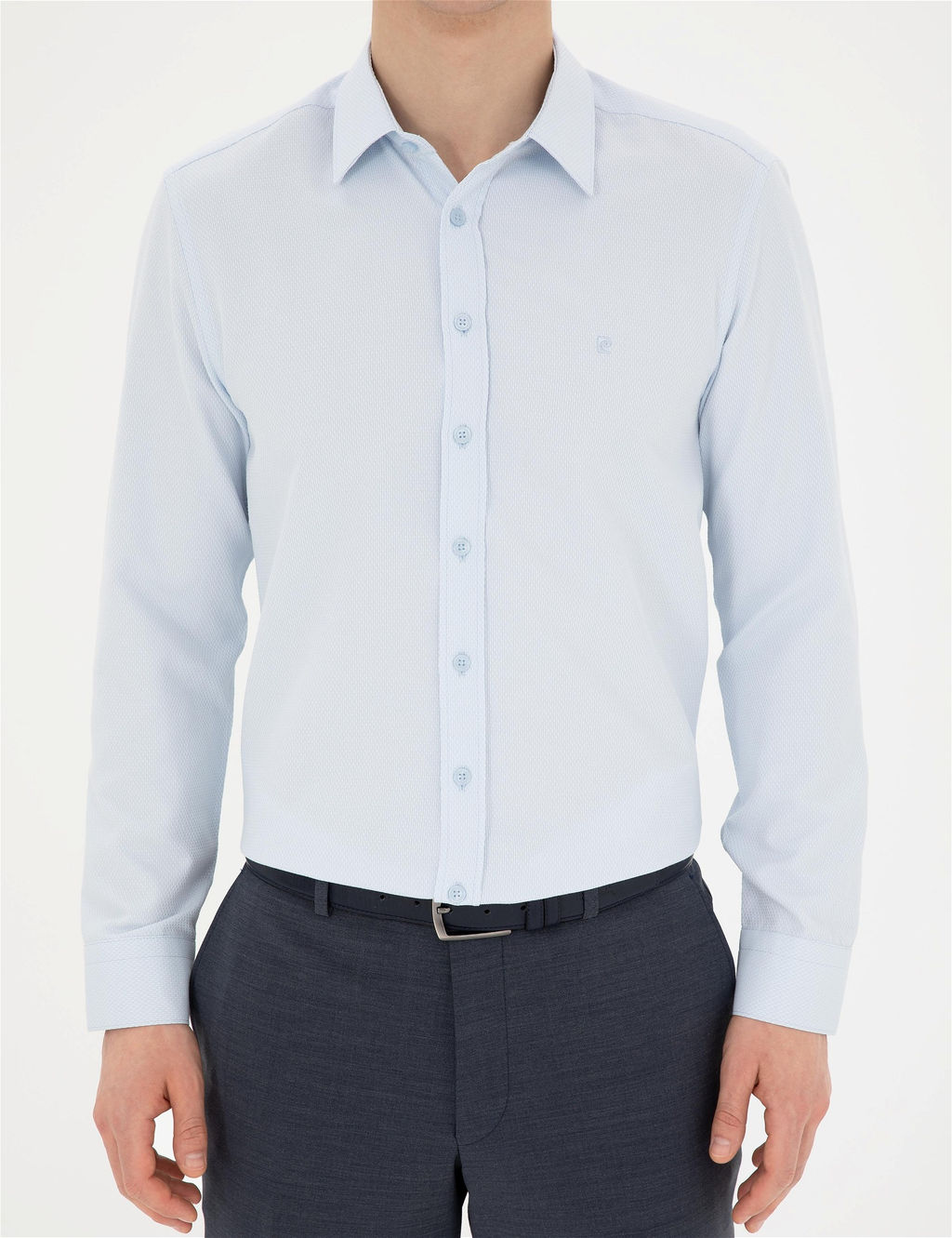 A__k Mavi Slim Fit Arm_rl_ Uzun Kollu G_mlek - Pierre cardin фото 6