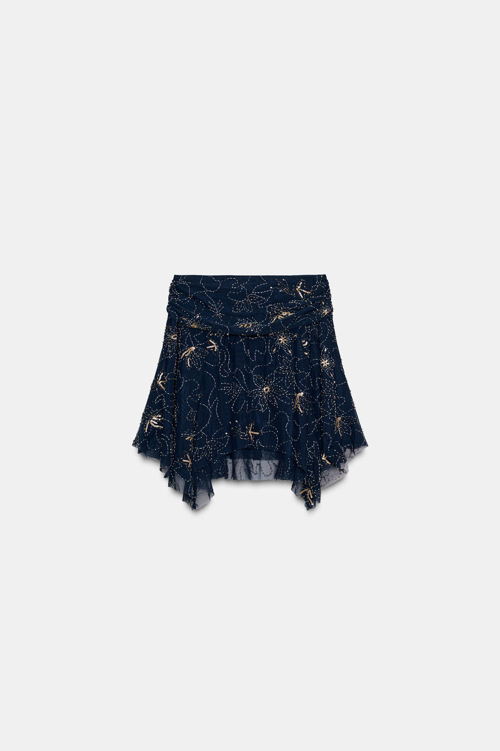 EMBROIDERED BEADED SKIRT