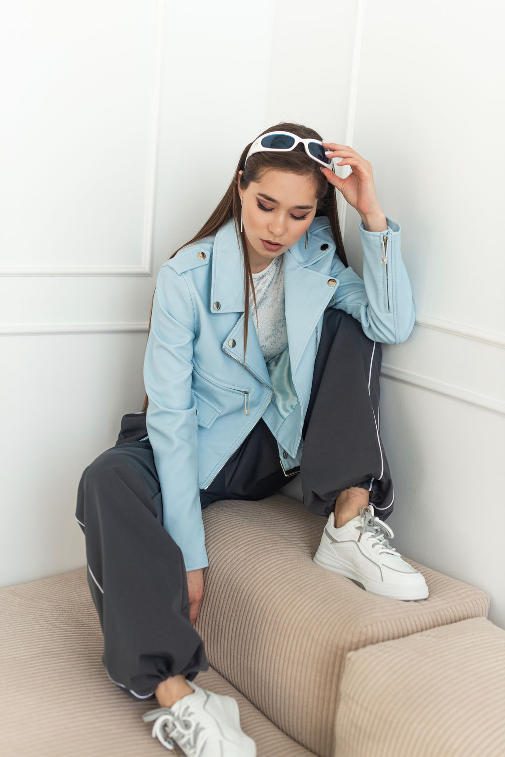 Куртка Алексис (голубой) - Nadi bordo фото 7