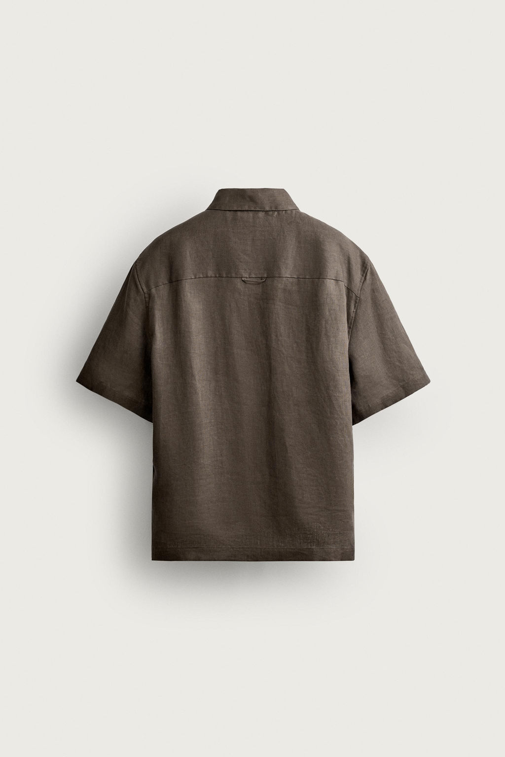 CAMISA RELAXED FIT 100% LINO / Marr?n / Topo - Zara фото 9