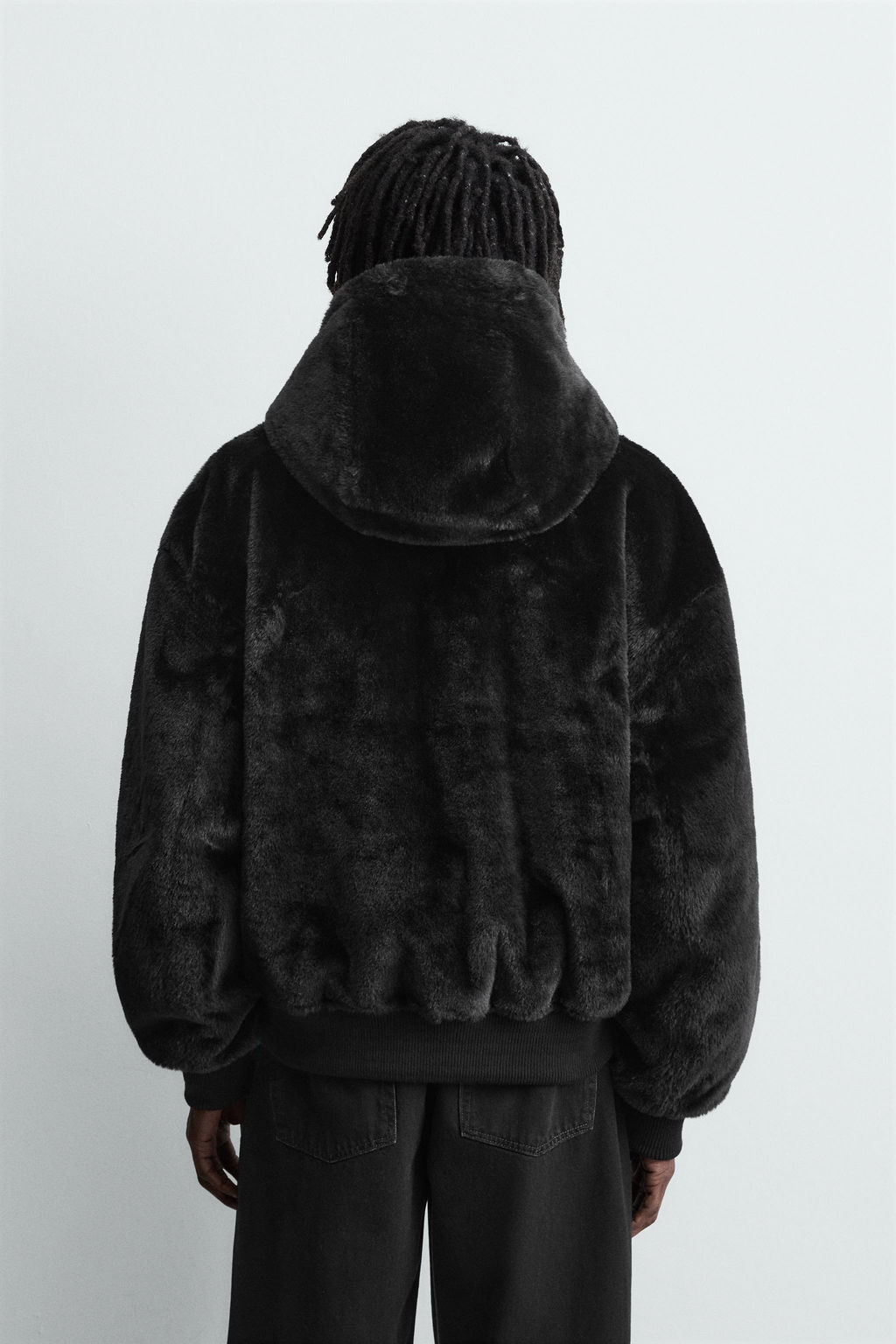 REVERSIBLE FAUX FUR BOMBER JACKET - Zara фото 13