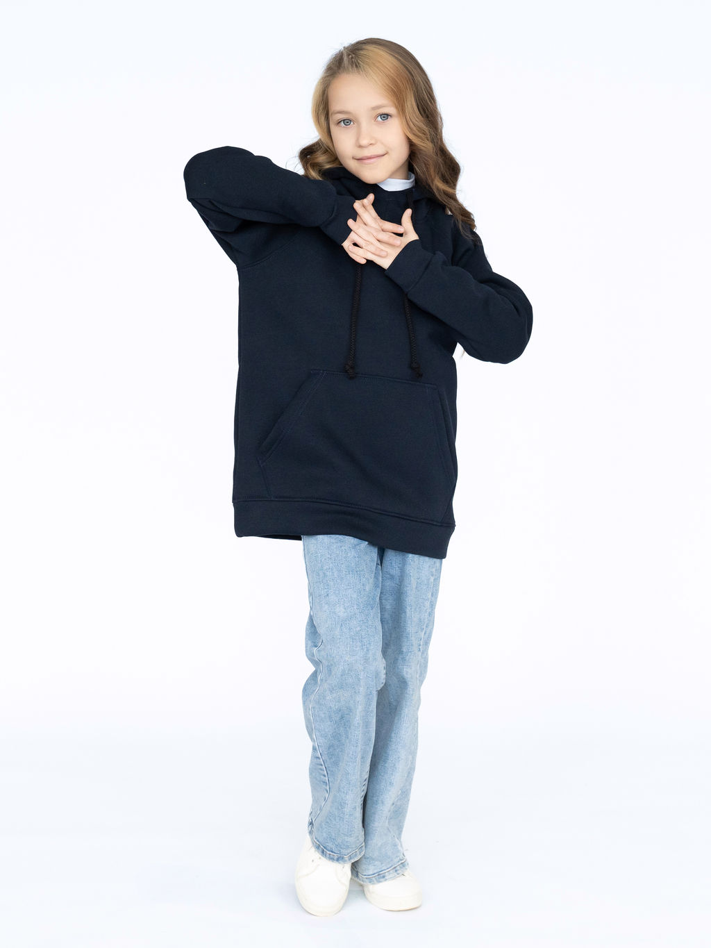 Толстовка детская темносиняя