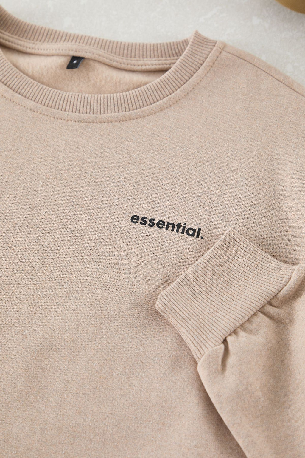 TRENDYOL MAN Siyah Unisex Oversize/Genis Kesim Sloganl? Bisiklet Yaka Ici Polarl? Sweatshirt TMNAW25SW00162 - Trendyolmilla фото 10