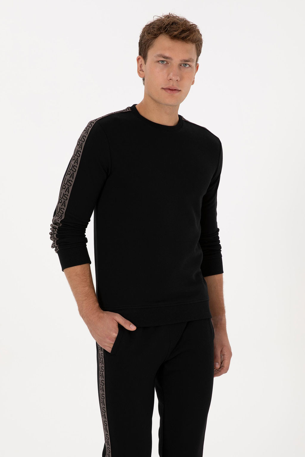 Erkek Siyah Sweatshirt