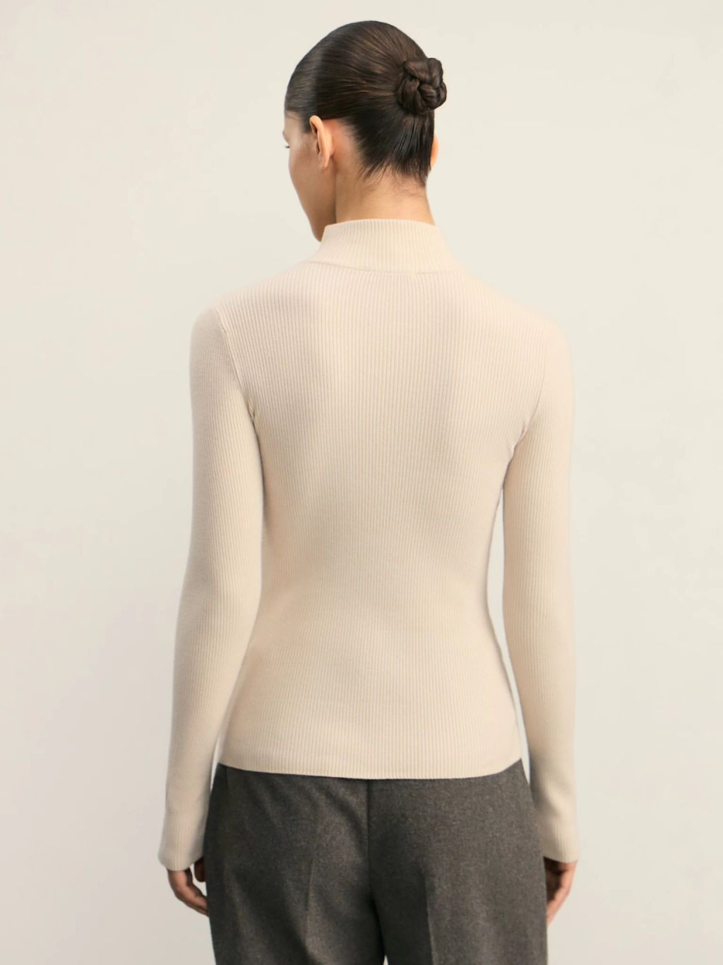 Джемпер в рубчик с молнией / Zarina  фото 5